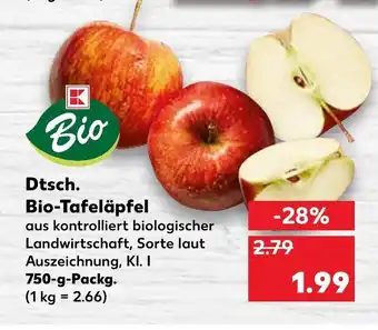 Kaufland Dtsch. Bio Tafeläpfel 750g Angebot