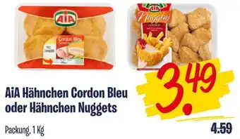 2Brüder AiA Hähnchen Cordon Bleu oder Hähnchen Nuggets 1 kg Packung Angebot