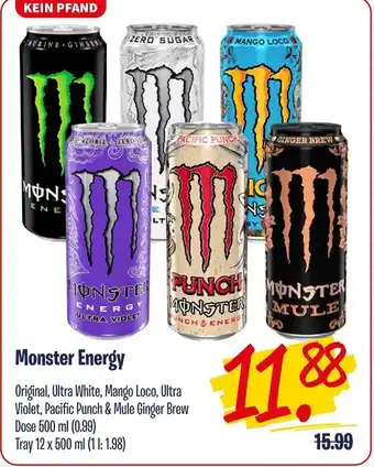 2Brüder Monster Energy 500 ml Dose Angebot