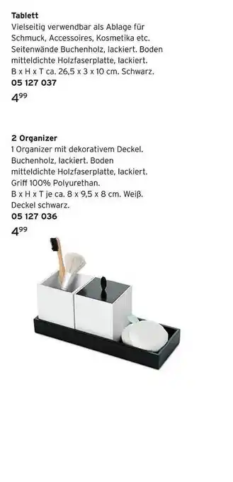 Tchibo Tablett oder organizer Angebot