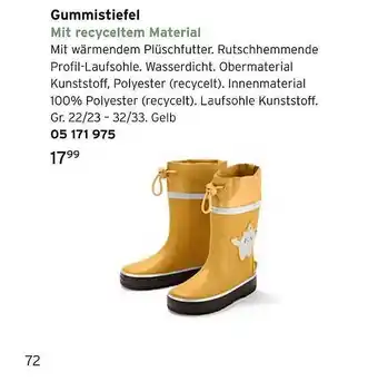 Tchibo Gummistiefel mit recyceltem material Angebot