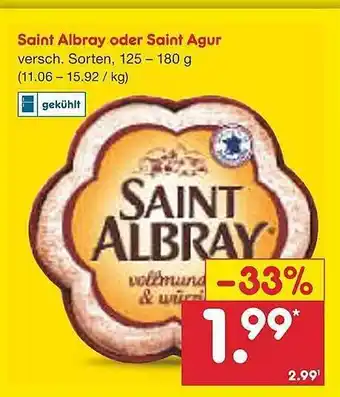 Netto Marken-Discount Saint agur oder saint albray Angebot