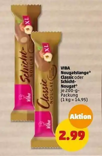 PENNY Viba nougatstange classic oder schicht-nougat Angebot