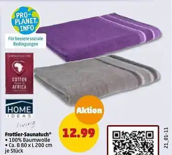 PENNY Home ideas frottier-saunatuch Angebot