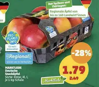 PENNY Marktliebe deutsche snackäpfel Angebot