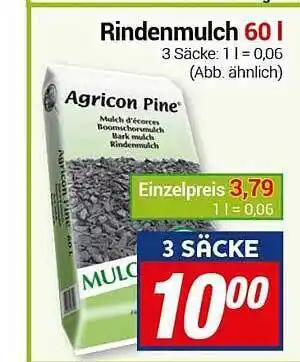 CENTERSHOP Rindenmulch 60l agricon pine Angebot