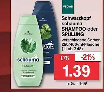 Famila Nord West Schwarzkopf schauma shampoo oder spülung Angebot