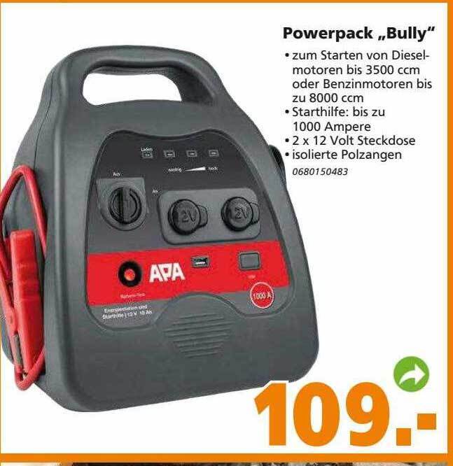 Apa powerpack bully Angebot bei Globus Baumarkt