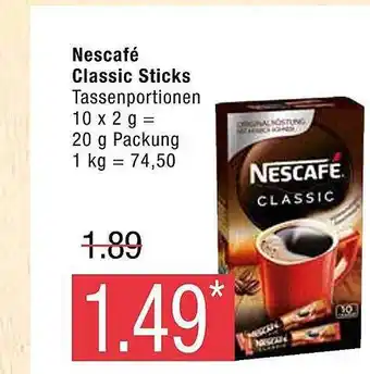 Marktkauf Nescafé classic sticks Angebot