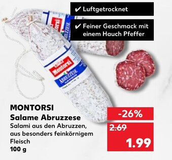 Kaufland Montorsi Salame Abruzzese 100g Angebot