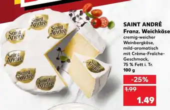 Kaufland Saint André Franz. Weichkäse 100g Angebot