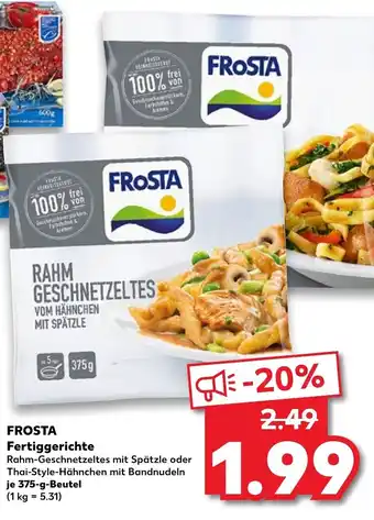 Kaufland Frosta Fertiggerichte 375g Beutel Angebot