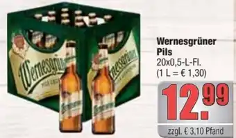 alldrink Wernesgrüner Pils 20x0,5 L-Fl. Angebot