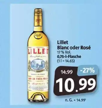 Markant Lillet blanc oder rose Angebot