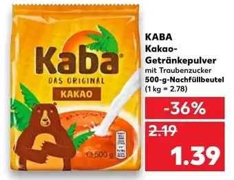 Kaufland Kaba Kakao Getränkepulver 500g Angebot