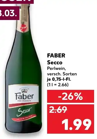 Kaufland Faber Secco 0,75L Angebot