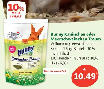 Fressnapf Bunny Kaninchen oder Meerschweinchen Traum Angebot