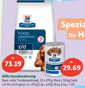 Fressnapf Hills Hundenahrung Nass oder Trockennahrung 12x370 g Dose/10 kg Sack Angebot