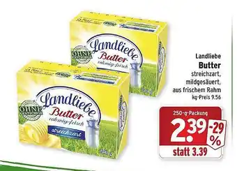 Wasgau Landliebe butter Angebot