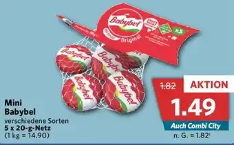 Combi Mini Babybel 5x20 g Netz Angebot