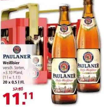 Multi Markt Paulaner Weißbier 20x0,5 L-Fl. Angebot