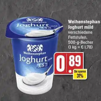 Scheck-in-Center Weihenstephan joghurt mild Angebot