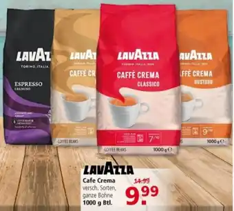 Multi Markt Lavazza Cafe Crema 1000 g Btl. Angebot