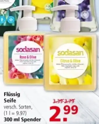 Multi Markt Sodasan Flüssig Seife 300 ml Spender Angebot