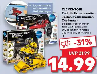 Kaufland Clementon  Technik Experimentierkasten Construction Challenge Angebot