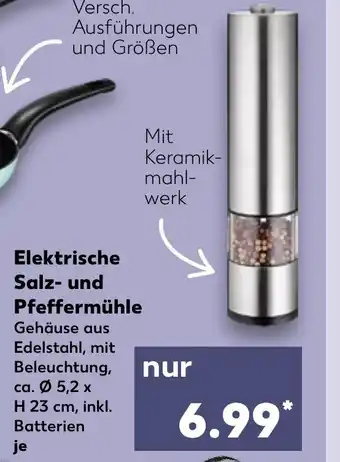 Kaufland Elektrische Salz und Pfeffermühle Angebot