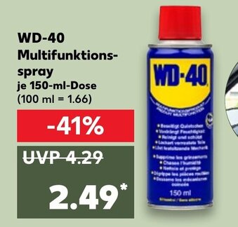 Kaufland WD 40 Multifunktionsspray 150ml Dose Angebot