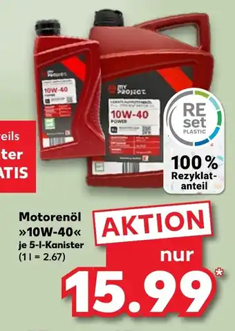 Kaufland Motorenöl 10W-40 Angebot