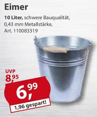 Sonderpreis Baumarkt Eimer 10 Liter Angebot