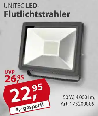 Sonderpreis Baumarkt Unitec LED Flutlichtstrahler Angebot