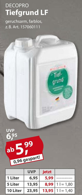 Sonderpreis Baumarkt Decopro Tiefgrund LF Angebot