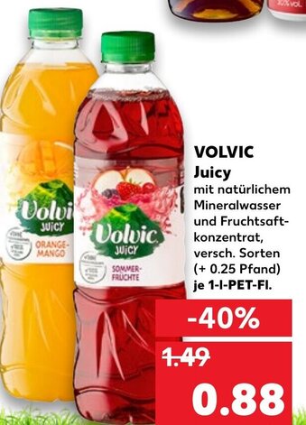 Kaufland Volvic Juicy 1L Angebot