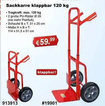 Stabilo Fachmarkt Sackkarre klappbar Angebot