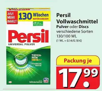 Famila Nord Ost Persil vollwaschmittel pulver oder discs Angebot