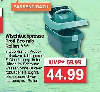 Famila Nord West Wischtuchpresse profi eco mit rollen Angebot