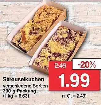 Famila Nord West Streuselkuchen Angebot