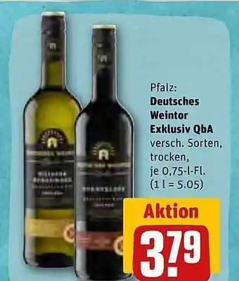 REWE Pfal: deutsches weintor exclusiv qba Angebot