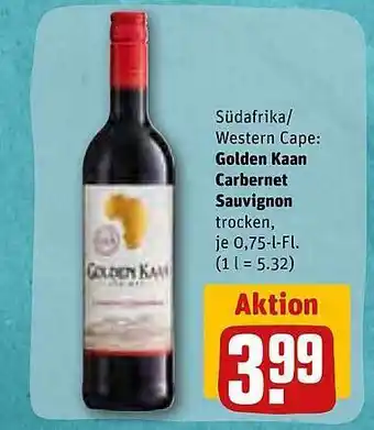 REWE Südafrika western cape: golden kaan carbernet sauvignon Angebot