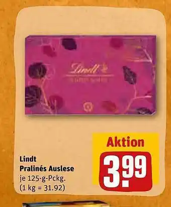 REWE Lindt pralinés auslese Angebot