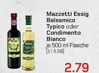 akzenta Mazzetti essig balsamico typico oder condimento bianco Angebot