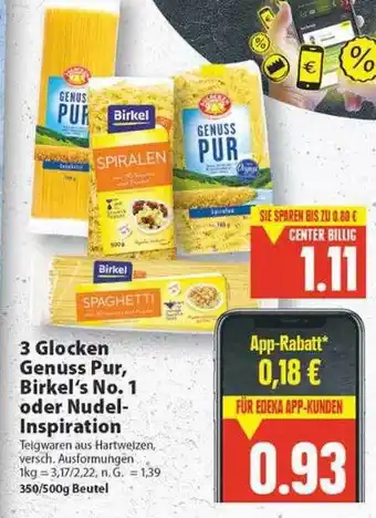 E-Center 3 glocken genuss pur, birkel's no. 1 oder nudel-inspiration Angebot