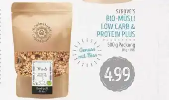 Edeka Struve Struve's bi-müsli low carb & protein plus Angebot