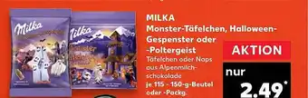 Kaufland Milka monster-täfelchen, halloween-gespenster oder -poltergeist Angebot