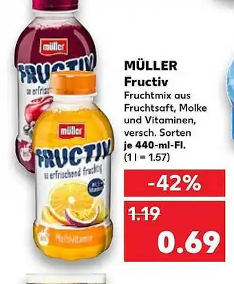 Kaufland Müller fructiv Angebot