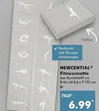 Kaufland Newcential fitnessmatte Angebot