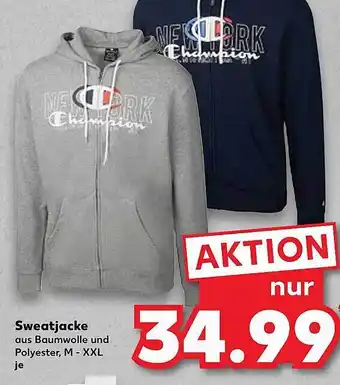 Kaufland Sweatjacke champion Angebot